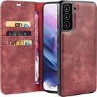 Jedchisa Leather Wallet Shockproof Case + Screen Protector | Samsung Galaxy S21