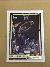 DENNIS RODMAN 1992 TOPPS GOLD Parallel Autographed NBA card TTM/IP signature