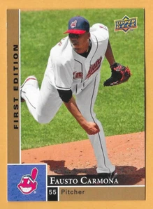Fausto Carmona Cleveland Indians #92 - cubierta superior primera edición casi nuevo-como nuevo 2009 - Imagen 1 de 2