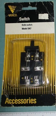 New Radio Shack Archer VANCO DPDT SK7 Mountable Knife Switch .5A 200VDC 275-1537 - Image 1 of 3
