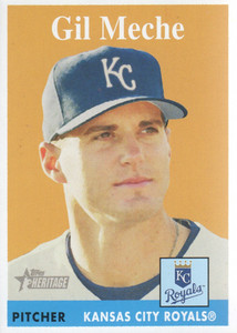 2007 Topps Heritage Baseball #127 Gil Meche Kansas City Royals
