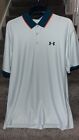 Under Armour Golf Men's Large The Playoff Polo Blue UA Polo Shirt New w/ Tags