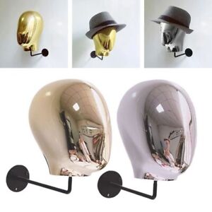 Wall Mounted Styling Display Head Hat Wig Bracket Wig Hanger Stand  Barbershop