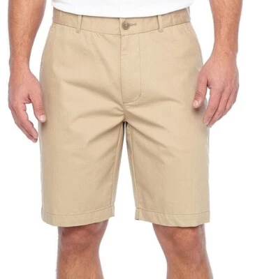 Men's Shorts Claiborne Flat Front Stretch Comfort Khaki size 38 NEW - Image 1 of 3