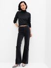Gap '70s Flare High-Rise Rozmiar 4/27 Czarne aksamitne spodnie Sugerowana cena detaliczna 140 $ - Y2k vibes