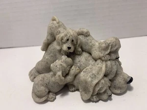 Quarry Critters Peaches Puppies 2001 Second Nature Design Figure G C - Picture 1 of 7