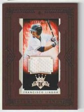 Francisco Lindor 2015 Panini Diamond Kings DK Framed Red Signature Materials