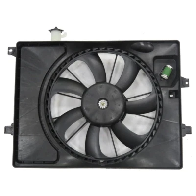 Conjunto de ventilador condensador y radiador doble TYC 623510 Foto 1 de 4