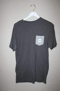 HUF grey short sleeve with pocket tshirt Mens size Medium - Picture 1 of 6