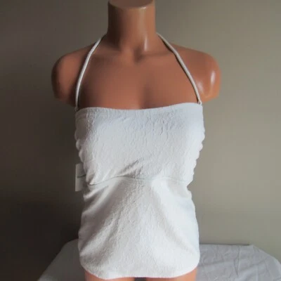 Tommy Bahama Villa Sophia Bandini Swim Top White S NWOT - Image 1 of 3