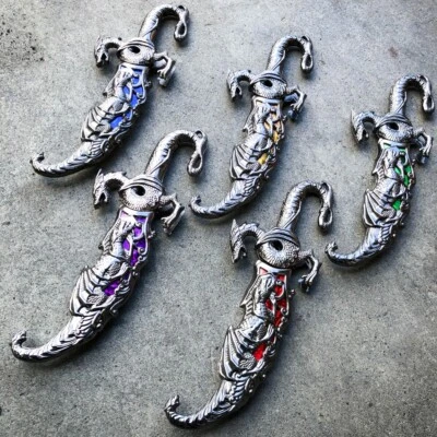 Faca de lâmina fixa fantasia dragão 10" punhal abridor de letras medieval com bainha - Imagem 1 de 4