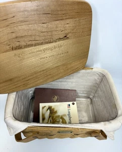 Longaberger Korb Home Office 10th Anniversary Liner Stoffheft 1997 2007 - Bild 1 von 19