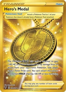 Hero's Medal (Secret) 201/185 Swsh04: Vivid Voltage Holo - Picture 1 of 1
