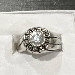 anello uomo misura 9 pietra shony firmato 925 - Foto 1 di 14
