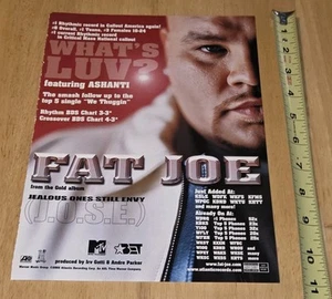 Fat Hoe What's Luv? Rap Hip Hop HYPE PROMO RADIO TRADE AD Vtg Poster 8.5x11 - Picture 1 of 1