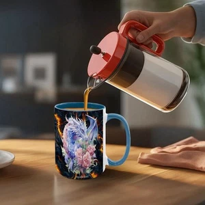 Dragons, Large 15 oz Ceramic, Dishwasher Safe Coffee Mug – Made In The USA - Picture 1 of 16