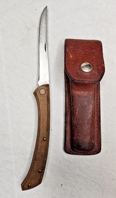 老式芝加哥餐具 P25 美国旅行者刀鞘皮革折叠文件夹 — 第 1/4 张图片