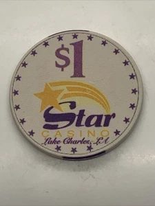 Star Casino $1 Gaming Chip - Lake Charles Louisiana LA - Ceramic - 1996-2001 - Picture 1 of 3