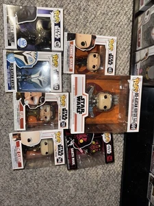 Star Wars Funko Pop Figure Lot 7 Figures Mandalorian Vader - Picture 1 of 10