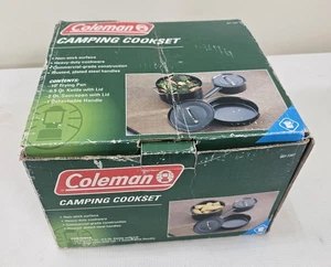 Coleman 6 Piece Camp Cooking Set - Quality Heavy Duty Full Size Nesting NEW - Picture 1 of 7