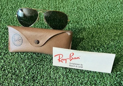 Vintage 70s/80s LO 205 B&L Ray-ban Aviator Gold USA - Image 1 of 4
