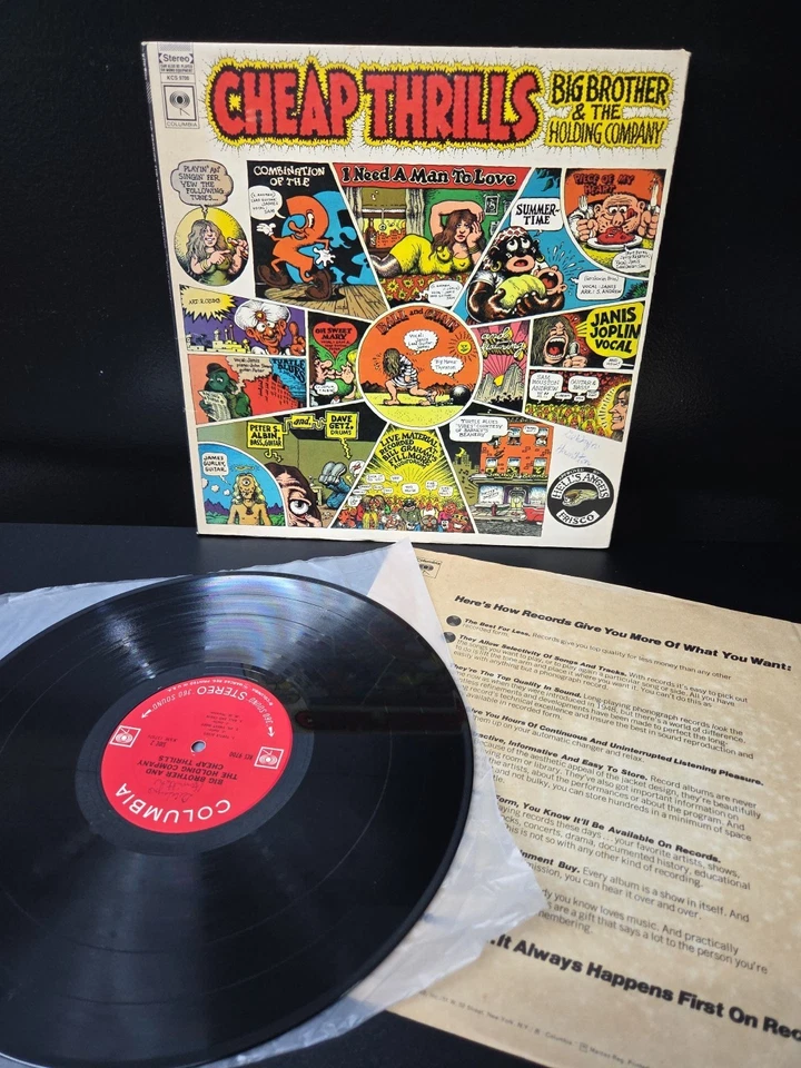 Big Brother & The Holding Company Cheap Thrills 1968 LP Vinyl 1st Press EX/VG++ - Image 1 of 4