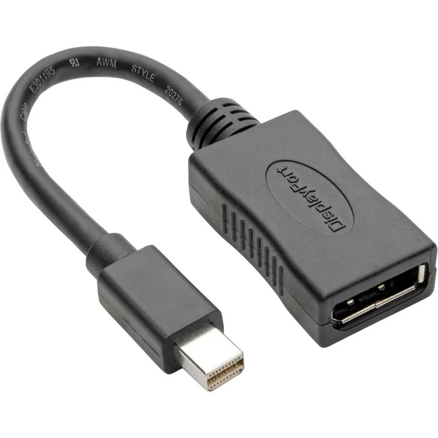 Keyspan Mini DisplayPort to DisplayPort Adapter-4K x 2K @ 60 Hz, Keyspan, Black, - Image 1 of 4
