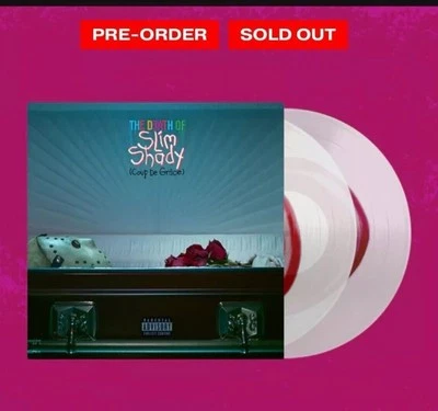 EMINEM THE DEATH OF SLIM SHADY LIMITED SOLD OUT BLOOD STAIN CLEAR VINYL SEALED - Image 1 of 3