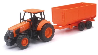 New Ray 1/32 Plastic Kubota M5-111 Tractor and Dump Trailer Set SS-05685A - Image 1 of 2
