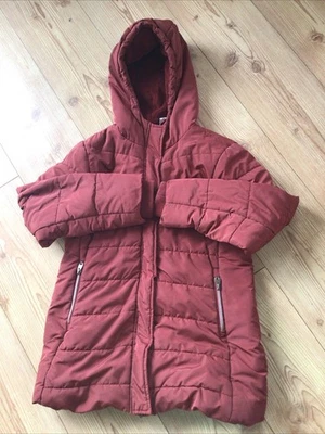 Wintermantel Gr 146 von YIGGA Ernsttings Family In Weinrot Top Zustand Kapuze - Bild 1 von 2