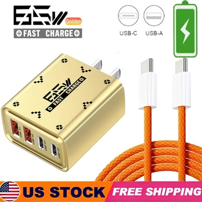 65W Super Fast Charging USB Type C Wall Charger For Samsung iPhone Android Phone - Image 1 of 4