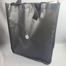 Lululemon Large Reusable Shopping Bag BLACK & WHITE with snap