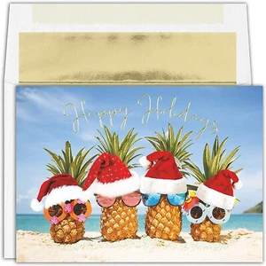 Ananas Weihnachtsmänner 18 Stück Weihnachtskarten mit Umschlägen (947900) - Bild 1 von 1