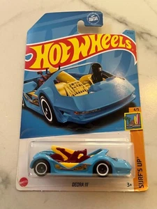 2021 DEDRA 3 SURFS UP MATTEL HOT WHEELS DIE CAST CAR IN FACTORY SEALED PACKAGE - Picture 1 of 1
