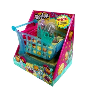 Shopkins Push 'N' Play Shopping Cart with 2 Exclusive Shopkins (B) - Picture 1 of 5