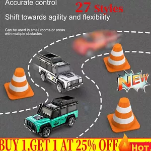 Mini coche con control remoto de aleación 1/64 2.4G modelo 4 ruedas todoterreno - Imagen 1 de 14