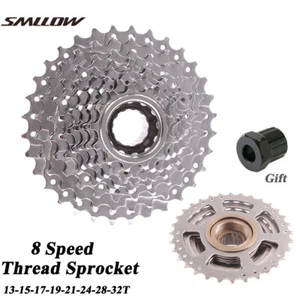 MTB Road Bike 8 Speed Freewheel Thread Sprocket Freewheel 13-32T Screw-On TZ31 - Picture 1 of 4