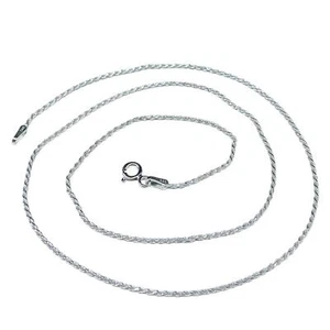 20” Rope Chain Solid 925 Sterling Silver Twisted Long Skinny Layering Dainty - Picture 1 of 7