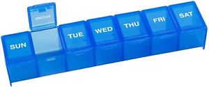EZY DOSE Weekly Large Blue 7-Day Pill Organizer