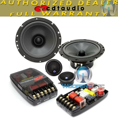 CDT AUDIO CL-61A-25 PRO CLASSIC 6.5" COMPONENT SPEAKERS CROSSOVERS TWEETERS NEW