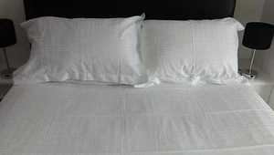 Fundas de edredón de 300 hilos de algodón egipcio blanco de calidad de hotel moderno diseño - Imagen 1 de 7