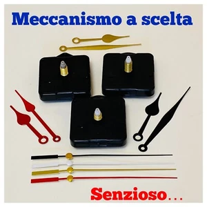 MECCANISMO MOVIMENTO Orologio da PARETE LANCETTE GANCIO Ingranaggio Quarzo MURO - Foto 1 di 17