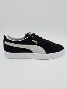 PUMA SUEDE CLASSIC XXI JR Black/White Big kid's Shoes 380560 01 #E6 - Picture 1 of 8