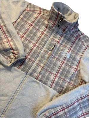 Chaqueta polar a cuadros rosa/gris Polartec THE NORTH FACE para mujer MEDIANA Foto 1 de 4