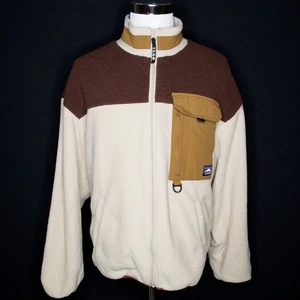 Chaqueta para hombre RRGS by Roarguns tostada Sherpa cremallera completa talla grande - Imagen 1 de 11