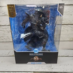 McFarlane DC Multiverse Gold The Flash Movie Dark Flash Statue 2023 12" Figure - Picture 1 of 15
