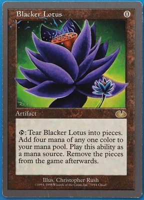 Blacker Lotus Unglued HEAVILY PLD Artifact Rare MAGIC CARD (ID# 505828) ABUGames - Image 1 of 2