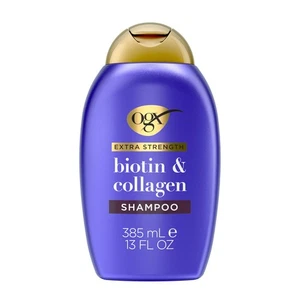 OGX Extra starkes Biotin Kollagen Shampoo 13 flüssige Unzen für Volumen und Körper - Bild 1 von 10