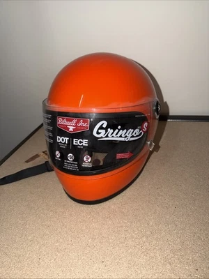 Capacete Biltwell Gringo S brilho perigo laranja capacete GG - Imagem 1 de 4