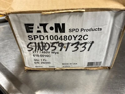 Eaton SPD100480Y2C Protección contra sobretensiones Serie SPD 100KA por fase 480Y/277V CAJA NUEVA Foto 1 de 3